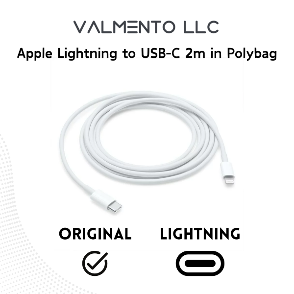 Apple Original Datenkabel MKQ42ZM/A Lightning auf USB-C 2m (Polybag)